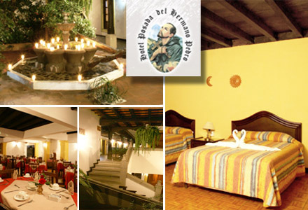 [Imagen:¡Paga $40 en lugar de $85 por Estadía de una noche para 2 personas en Habitación Doble + 2 Desayunos Buffet en Hotel Posada del Hermano Pedro en Antigua Guatemala!]