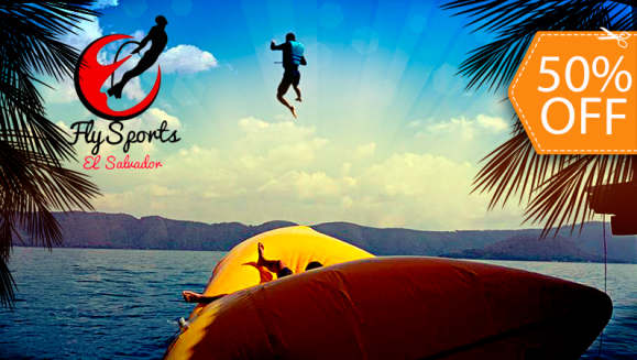 [Image: ¡Una Dosis de Adrenalina para Ti y Tus Amigos! ¡Paga $10 en lugar de $20 por 6 Saltos en Blob Jump en el Lago de Coatepeque!m]