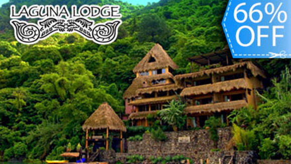 [Imagen:¡Paga Q1,218 en lugar de Q3,611 por Estadía para 2 Personas + 2 Desayunos + Uso de Kayacs y Canoas + Coctel de Bienvenida + Entradas a Reserva Natural y Más en el Hotel  de 5 Estrellas Laguna Lodge  Eco Resort en Atitlán!]