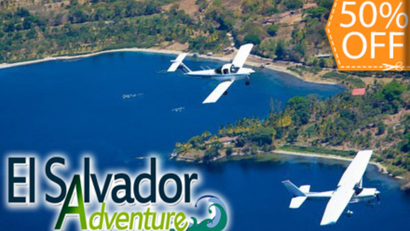 [Imagen:¡A Volar se ha Dicho! ¡Paga $47.50 en lugar de $95 por Tour Aéreo de Media Hora con El Salvador Adventure!]