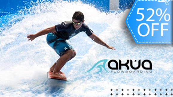 [Imagen:¡Prepárate para romper las olas! ¡Paga Q70 en vez de Q145 por 1 hora de Flowriding + Tabla + Wet Suit en Akúa Flowboarding!]