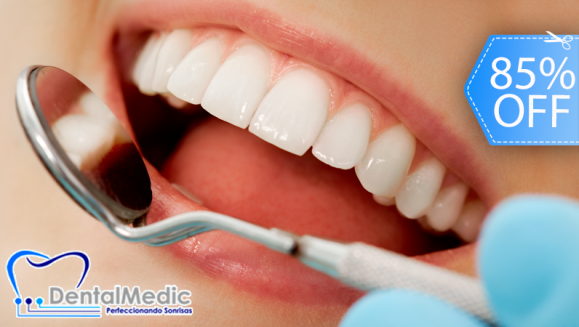 [Imagen:¡Paga Q85 en lugar de Q550 por Limpieza Dental Completa que Incluye: Desmanchado Dental con Profijet + Eliminación de Sarro y Placa con Ultrasonido + Aplicación Tópica de Flúor + 2 Radiografías Digitales + Examen Diagnóstico en DentalMedic!]