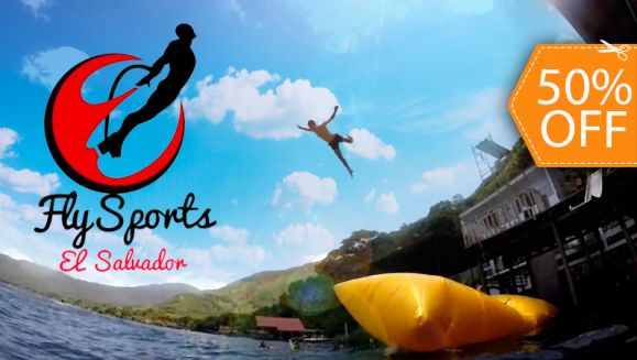 [Image: ¡Empápate de Adrenalina! ¡Paga $10 en lugar de $20 por 6 Saltos en Blob Jumper en el Lago de Coatepeque con FlySports El Salvador!m]