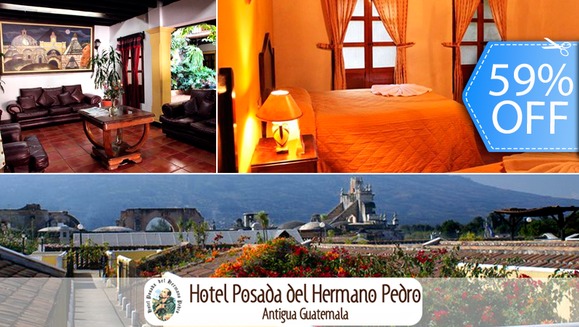 [Imagen:¡Paga Q279 en vez de Q680 por Estadía de 1 Noche para 2 en Hotel Posada del Hermano Pedro, Antigua Guatemala!]