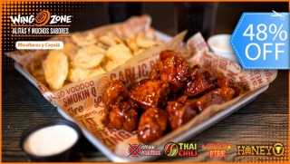 Wing Zone: ¡Combo de 40 Alitas con Salsa a Elección y Mas!