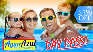 [Imagen:¡Day Pass para 2 en el Puerto! 4 Piscinas, 2 Almuerzos a Elección: Mojarra, Carne o Pollo a la Plancha y Más.]