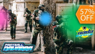 [Image: Batalla de Paintball para 5: 500 Paintballs + Equipo Completom]