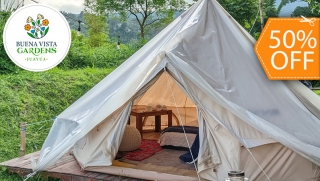 [Image: Glamping para 2 + 2 Desayunos + Fogata + Tour de Cafém]