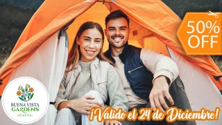 [Image: Camping al Aire Libre para 2 en Buena Vista Gardens  (24 de Diciembre) + 2 Cenasm]