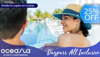 [Image: Oceana Resort Day Pass All Inclusive Desayuno, Almuerzo, Snacks y Bebidas Ilimitadas! ¡Solo 50 Cupones!m]