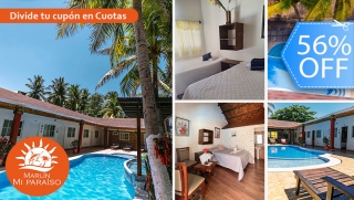 [Image: ¡Estadía en Monterrico hasta para 4! Habitación con A/C, Piscina, Playa y Más.m]