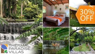 [Image: Estadía de 1 Noche Hasta Para 10 Personas en Thermal Paradise Villas, Sonsonate ¡Solo 18 Cupones Disponibles!m]