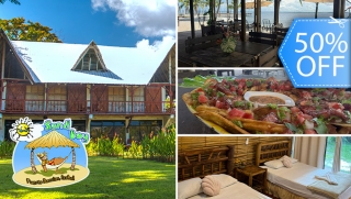 [Image: Estadía Hasta Para 4 Personas en el Caribe, Habitación Doble con A/C, Desayunos a Elección, Snacks y Más.m]