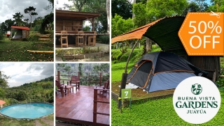[Image: ¡Aplica para Vacaciones Agostinas! Camping para 2 + Ecoparque + Desayunos + Fogata y Más ¡Solo 73 Disponibles!m]
