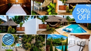 [Image: ¡Estadía en Cabaña Hawaiiana en la Playa! Piscina, Playa, Desayunos y Más.m]