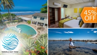 [Image: 1 Noche Hasta Para 5 Personas en Playa Torola, La Unión + Desayunosm]