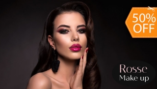 [Image: Maquillaje Profesional + Pestañas Postizas + Preparación + Fijador + Planchado u Ondas en Puntasm]