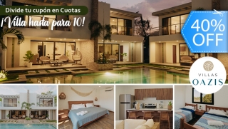 [Image: ¡Estadía de Fin de Semana en Villa de Lujo Equipada Hasta Para 10 en Monterrico! Habitaciones con A/C, Jacuzzi Privado, Piscinas y Másm]