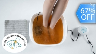 [Image: ¡Bienestar y Relajación! 2 Sesiones de Desintoxicación Iónica + Masaje Linfático de Piernas Completas + Reflexologíam]