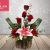 [Image: ¡Paga $23 en Lugar de $65 por Hermoso Arreglo de Flores con: 7 Rosas + 1 Lirio + Base de Madera!m]