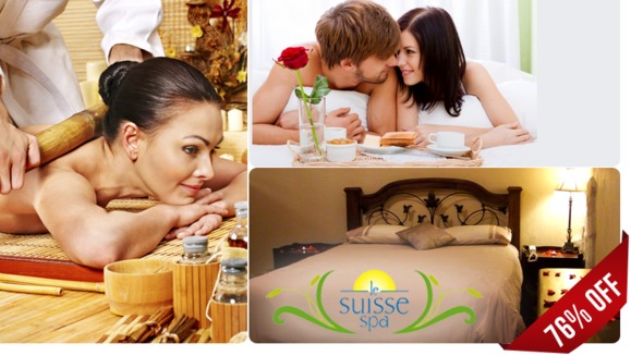 [Image: ¡Paga Q374 en vez de Q1,550 por Estadía para 2 Personas en Habitación con Chimenea + Día de Spa para 2 (Masajes Relajantes a Elección, Exfoliación, Mascarilla Facial, Té Relajante) + Uso de Instalaciones!m]
