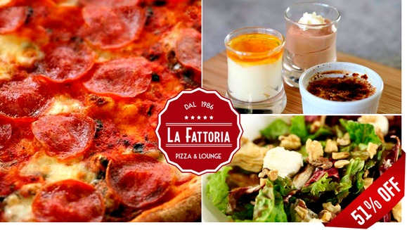 [Image: ¡Paga Q99 en lugar de Q203 por 1 Pizza Grande New York Style de 13” a Elección + 1 Ensalada de la Casa + 2 Postrecitos + 2 Bebidas!m]