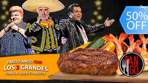 [Image: ¡Paga Q169 en vez de Q340 por Show de Parodia + Cena Mar y Tierra para 2 con: 12 Onzas de Puyazo, 1/2 Libra de Camarones al Ajillo + Guarnición Grande para Compartir: Papas Fritas, Puré de Papa o Ensalada Mixta + 2 Bebidas Naturales!m]