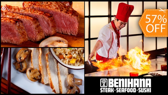 [Image: ¡Paga $52 en Lugar de $122.28 por Menú Teppanyaki para 6 Personas que Incluye: 3 Órdenes de Hibachi Chicken + 3 Órdenes de Hibachi Steak + 6 Órdenes de Arroz Frito + 6 Sopas + 6 Ensaladas y 6 Sodas!m]