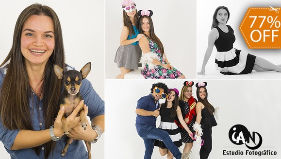 [Image: ¡Paga $23 en Lugar de $100 por Sesión Fotográfica Profesional en Estudio hasta para 5 Personas + DVD con las 25 Mejores Fotografías Editadas en Alta Resolución + Video Full HD con Todas las Fotografías!m]