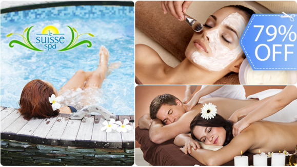 [Image: ¡Paga Q189 en vez de Q889 por Día de Spa con Sauna, Jacuzzi e Hidroterapia Ilimitada + Paquete Relajante con Masaje de Técnica Hawaiana y Exfo-Facial o Paquete Reductivo con Masaje, Exfoliante, Tónico y Crema Reafirmante + Té Relajante!m]
