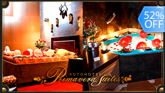 [Image: ¡Paga Q299 en vez de Q620 por Velada Romántica: 4 Horas de Alojamiento en Suite de Lujo con Jacuzzi y Baño de Burbujas + Ambientación con Docena de Rosas, Velas Rojas y Blancas con Aromaterapia, Pétalos de Rosa en la Cama + Fresas con Nutella y Más!m]