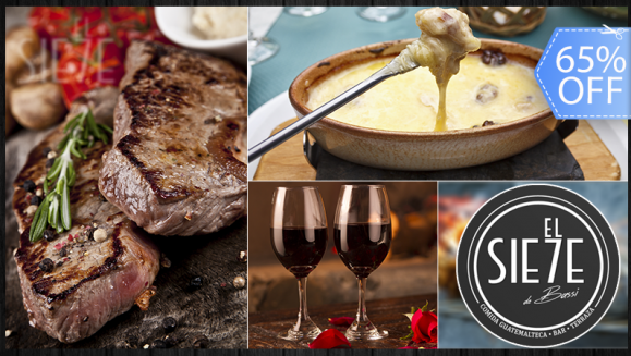 [Image: ¡Paga Q105 en lugar de Q299 por Parrillada Premium para 2 con: 1 Libra de Lomito o Puyazo + Entrada de Queso Fundido + Guarniciones de Papa y Ensalada + 2 Copas de Vino o Bebidas Naturales!m]