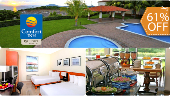 [Image: ¡Paga $47 en lugar de $122 por Estadía de 1 Noche para 2 Personas + 2 Desayunos Tipo Buffet!m]