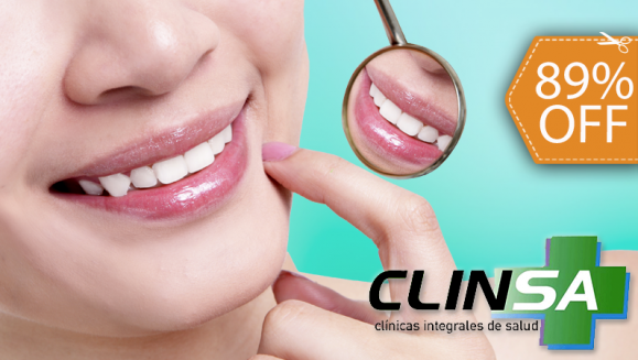 [Image: ¡Paga $20 en lugar de $190 por 1 Relleno Estético de Resina + Aclarado con Aeropulidor + Limpieza Dental con Ultrasonido + Aplicación de Flúor y Diagnóstico con Cámara Intraoral + Consulta para 1 Acompañante!m]