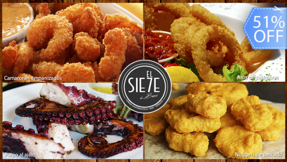 [Image: ¡Paga Q145 en lugar de Q295 por Menú de 1 ½ Libras para 2 Personas con 3 Tipos de Mariscos a Elección entre Camarones Empanizados, Aros de Calamar, Pulpo al Ajillo o Nuggets de Pescado + 2 Porciones de Arroz Caribeño + Guacamol + Tortillas!m]
