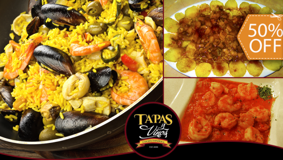 [Image: ¡Auténtica Cocina Española! ¡Paga $10 y Consume $20 en Todo el Exquisito Menú!m]