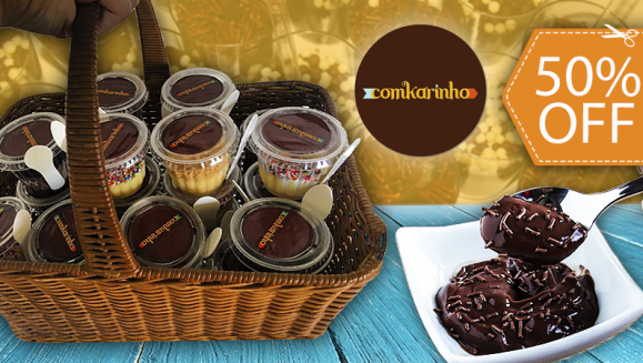 [Imagen:¡Paga $10 en Lugar de $20 por 2 Lunchbox Brigadeiros (18 Vasitos de Brigadeiro Fudge)!]