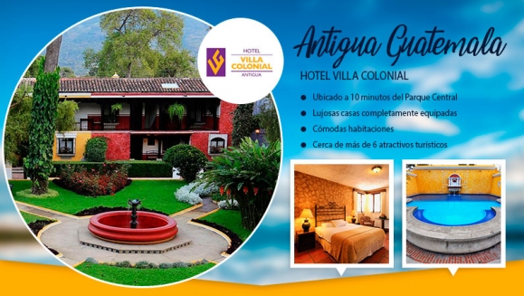 [Image: ¡Paga Q585 en lugar de Q976 por una estadía para 2 adultos y un máximo de 2 niños en el destino de tu elección: Villa Colonial en Antigua, Villa Santa Catarina en Atitlán, Villa Caribe en Livingston, Villa Maya u Hotel Maya Internacional en Petén!m]
