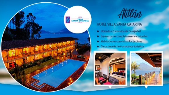 [Image: ¡Paga Q585 en lugar de Q976 por una estadía para 2 adultos y un máximo de 2 niños en el destino de tu elección: Villa Colonial en Antigua, Villa Santa Catarina en Atitlán, Villa Caribe en Livingston, Villa Maya u Hotel Maya Internacional en Petén!m]