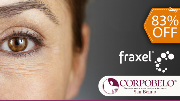 [Image: ¡Paga $99 en Lugar de $580 por Sesión de Láser FRAXEL para Reducción Extrema de Arrugas en el Contorno de Ojos + Facial de Hidratación + Máscara de Luz LED Antiacné o Antienvejecimiento + Mascarilla de Colágeno con Efecto Botox!m]