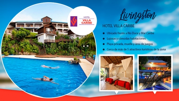 [Image: ¡Paga Q585 en lugar de Q976 por una estadía para 2 adultos y un máximo de 2 niños en el destino de tu elección: Villa Colonial en Antigua, Villa Santa Catarina en Atitlán, Villa Caribe en Livingston, Villa Maya u Hotel Maya Internacional en Petén!m]