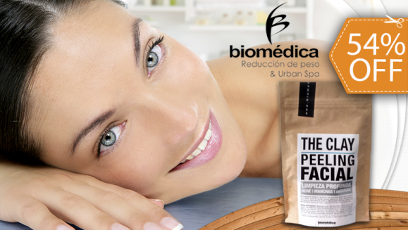 [Image: ¡Hasta 6 Meses de Tratamiento! ¡Paga $23 en vez de $50 por Peeling Facial para Uso en Casa Marca “The Clay” para Eliminar Acné, Manchas, Estrías, Puntos Negros, Cicatrices, Ojeras y Arrugas!m]