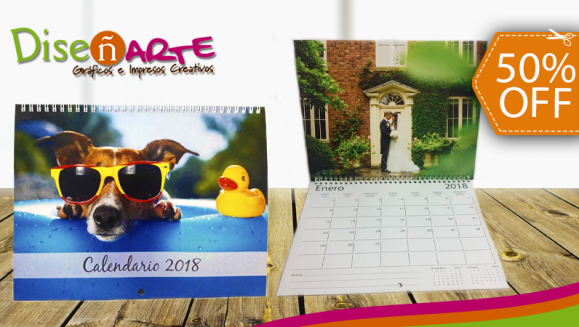 [Image: ¡Paga $4.50 en Lugar de $9 por Calendario 2018 Personalizado con 15 Fotografías!m]