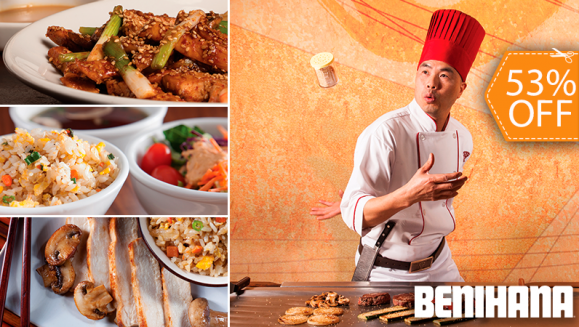 [Image: ¡Paga $39 en Lugar de $82.75 por Menú Teppanyaki para 4 Personas que Incluye: 1 Teriyaki Chicken, 1 Spicy Hibachi Chicken, 1 Hibachi Chicken, 1 Lemon Chicken + 4 Órdenes de Arroz Blanco o Frito + 4 Sopas + 4 Ensaladas + 4 Sodas o Tés Helados!m]