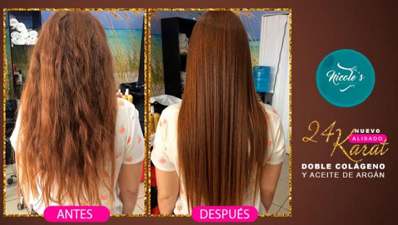 [Image: ¡Paga $35 en Lugar de $150 por Alisado 24K (Argán, Keratina y Colágeno Hidrolizado) + Lavado Detox + Mascarilla Capilar Reconstructora Moroccanoil + Corte de Puntas + Planchado BabylissPro + Suero de Finalización!m]