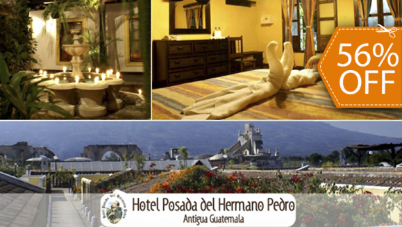 [Imagen:¡Paga $39.97 en Vez de $90.91 por Estadía de 1 Noche para 2 Personas en Hotel Posada del Hermano Pedro, Antigua Guatemala!]