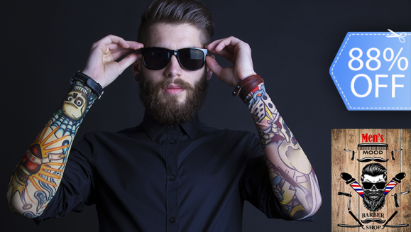 [Image: ¡Paga Q44 en lugar de Q370 por Corte de Cabello o Corte, Diseño y Talle de Barba + Lavado Spa + Peinado con Pasta o Gel + Exfoliación Facial con Vapor y Aromaterapia + Masaje en Cabeza, Cuello y Pecho + 1 Bebida!m]