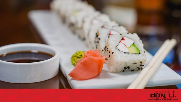 [Image: ¡Paga $23 en Lugar de $46 por Banquete de Sushi hasta para 5 Personas que Incluye: 1 Crunchy Crab Roll + 1 Honolulu Roll + 1 Manhattan Roll + 1 Char Siu Roll + 1 California Roll + 1 Orden de Wantanes de Pollo + 1 Pichel De Té Helado!m]