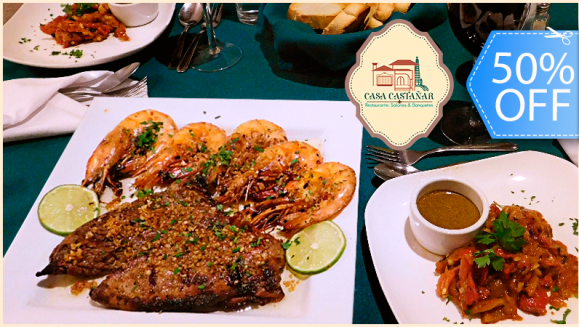 [Image: ¡Paga Q185 en lugar de Q370 por Plato Mar y Tierra para 2 que Incluye: 8 Onzas de Lomito + 8 Onzas de Camarón Jumbo + Ensalada de Pimientos + 2 Copas de Vino!m]