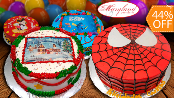 [Image: ¡Paga $25 en Lugar de $44.95 por Pastel Redondo de 40 Porciones con Relleno Premium + Decoración con Fotografía o Imagen Impresa en Papel de Arroz!m]